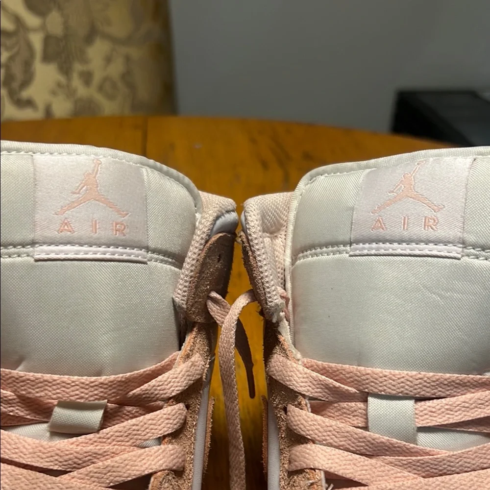 Jordan men’s  High-Top Sneakers - Tan and White